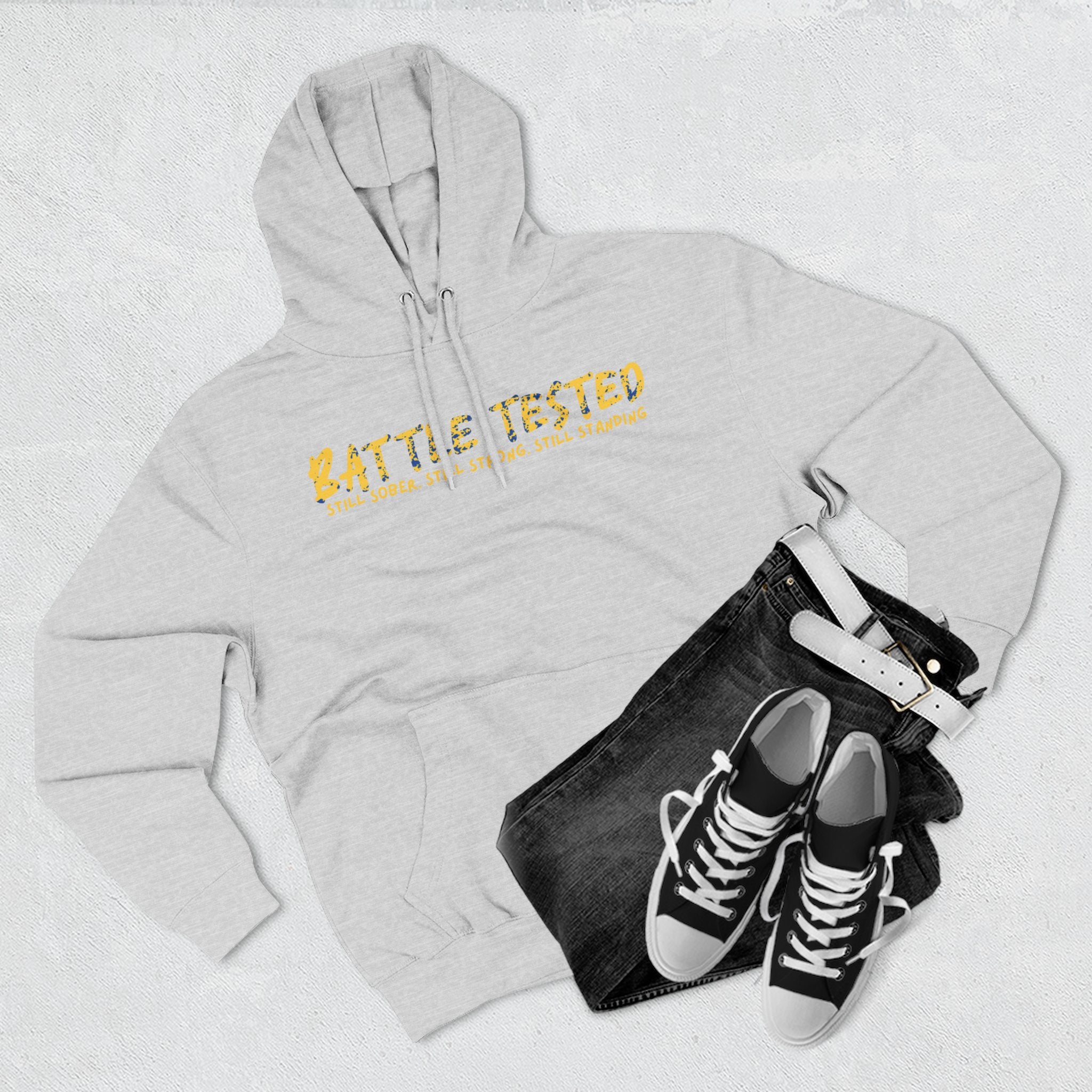 BATTLE TESTED Three-Panel Fleece Hoodie