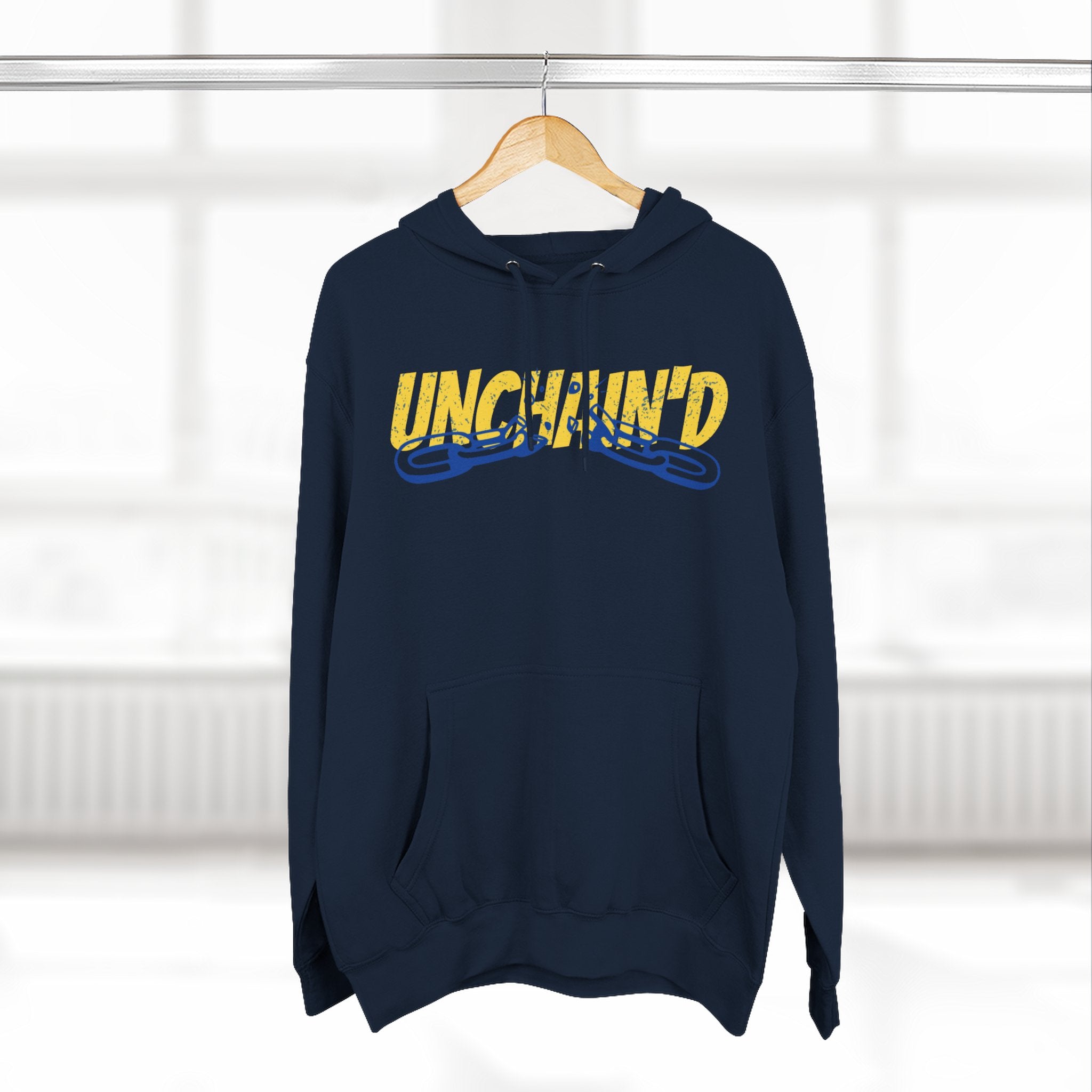 UNCHAIN'D Three Panel Fleece Hoodie