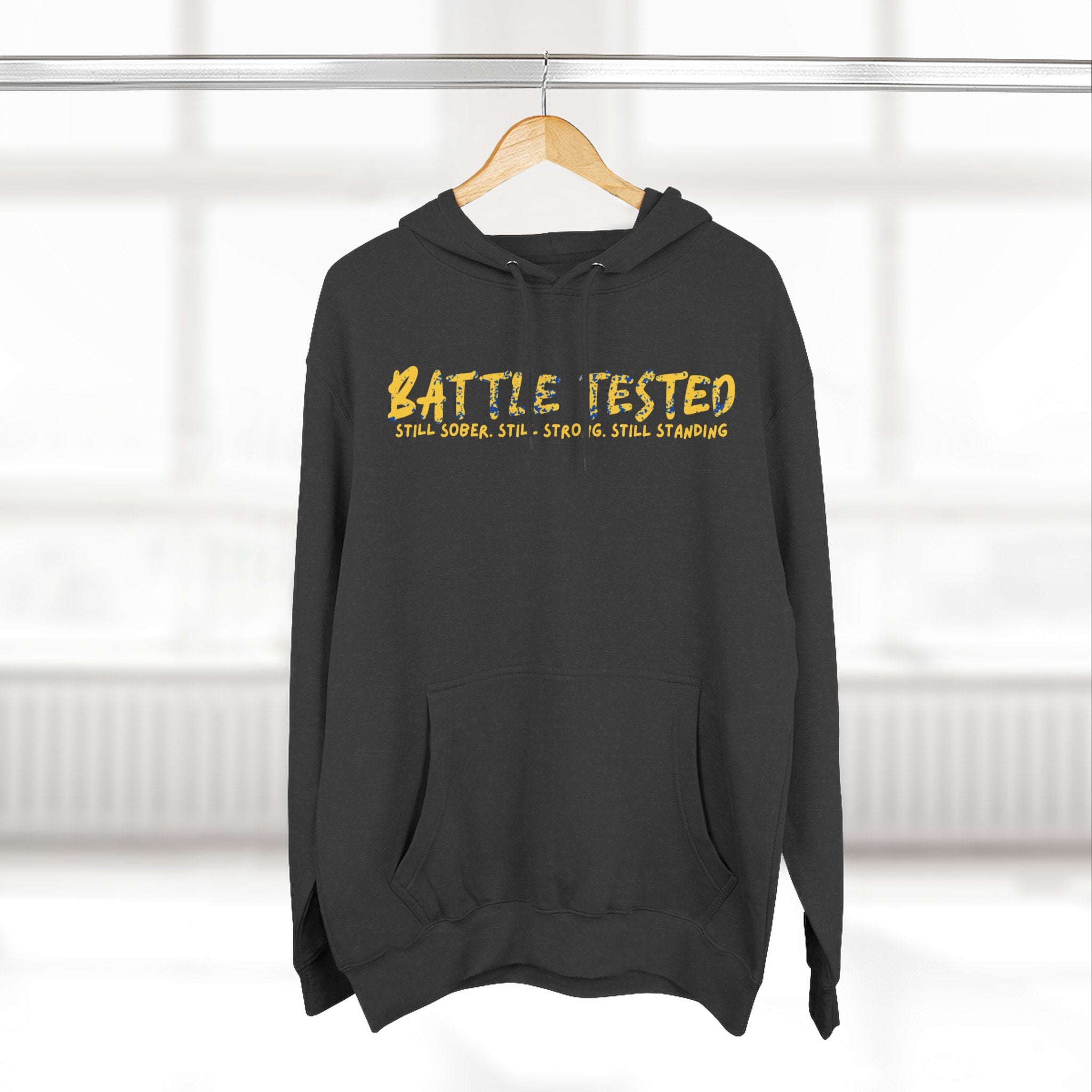 BATTLE TESTED Three-Panel Fleece Hoodie