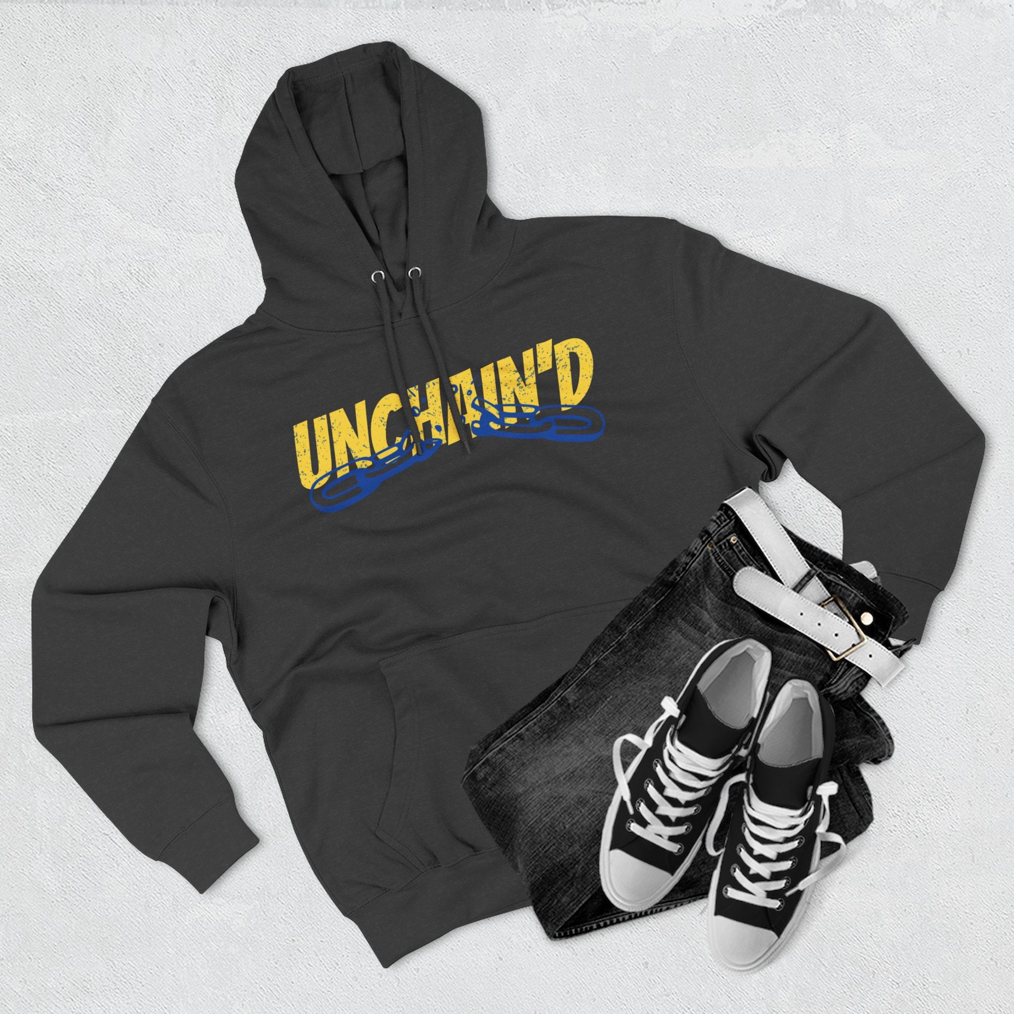 UNCHAIN'D Three Panel Fleece Hoodie