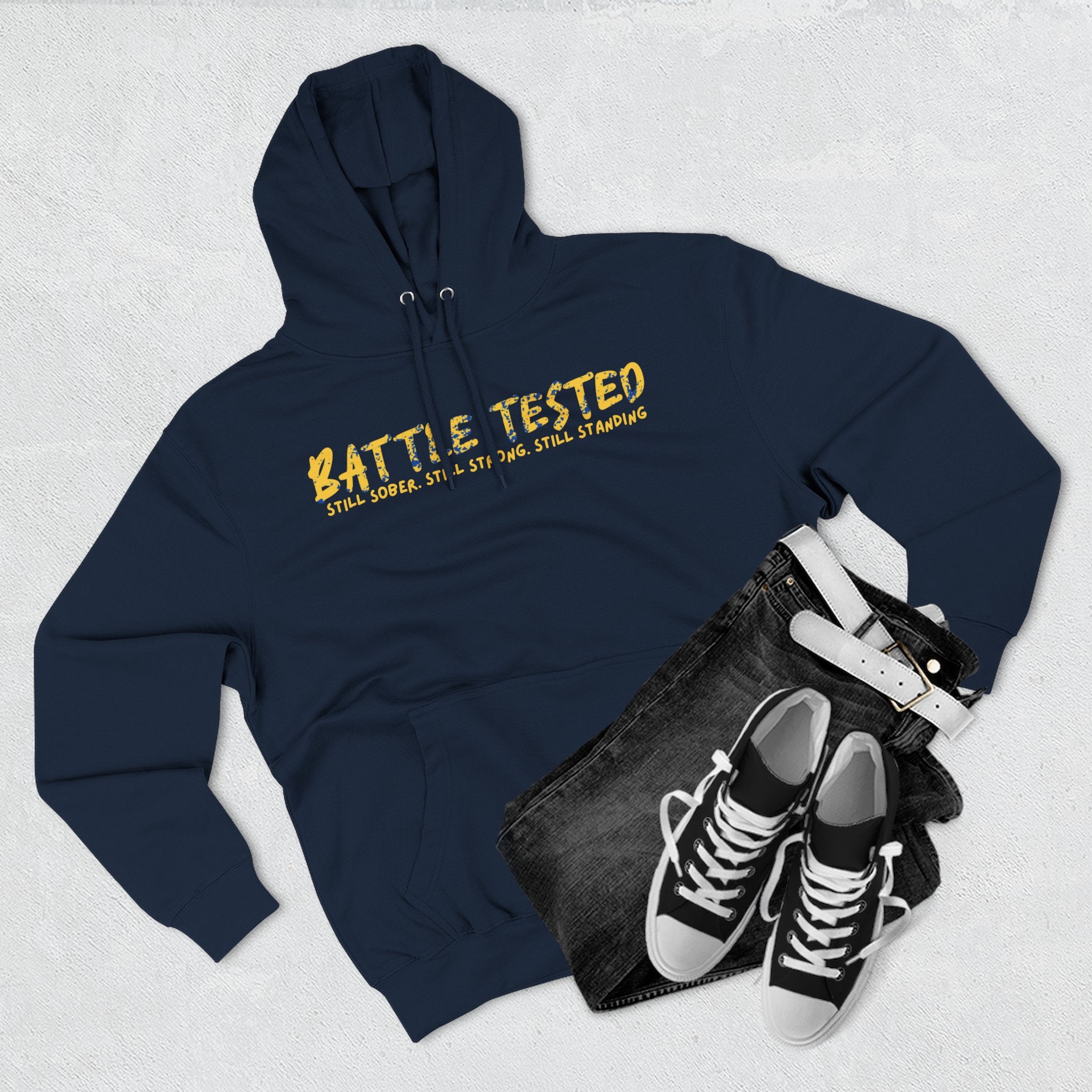 BATTLE TESTED Three-Panel Fleece Hoodie