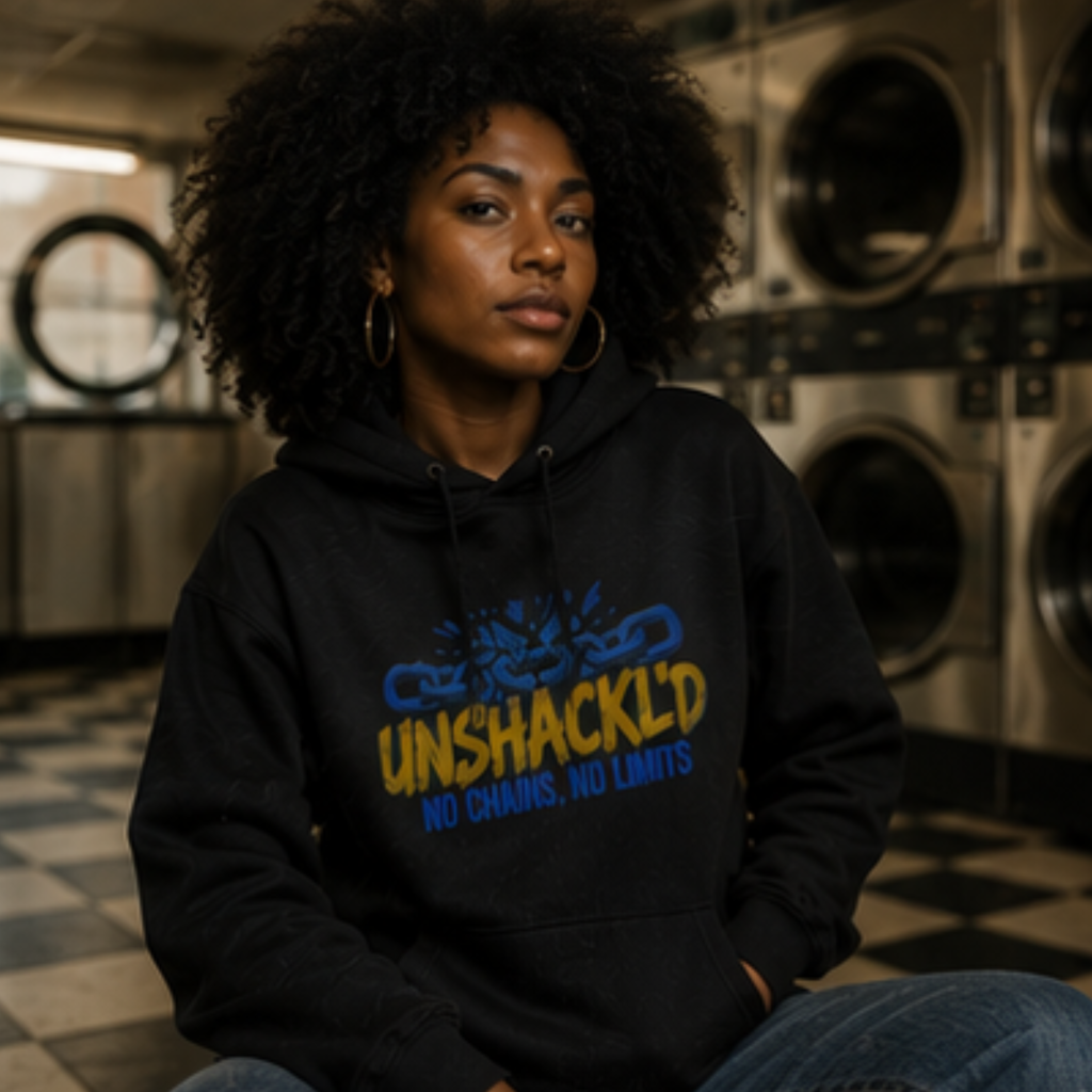 Unshackl'd Hoodie — "No Chains, No Limits" Hoodie
