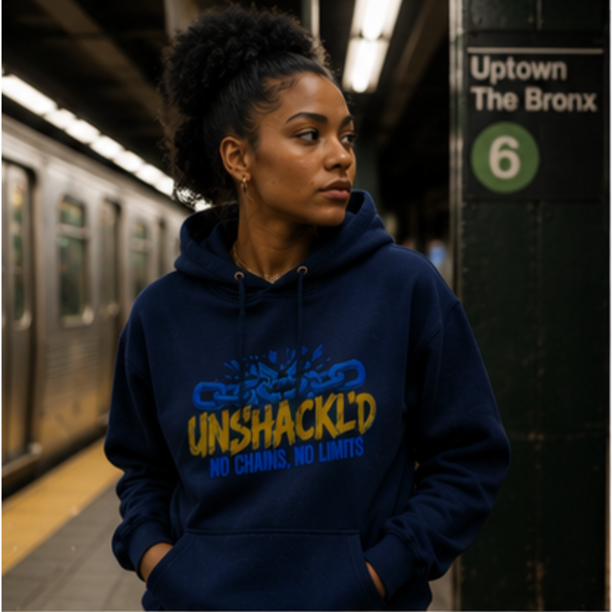 Unshackl'd Hoodie — "No Chains, No Limits" Hoodie