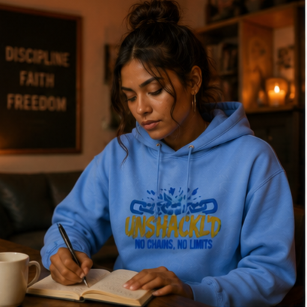 Unshackl'd Hoodie — "No Chains, No Limits" Hoodie