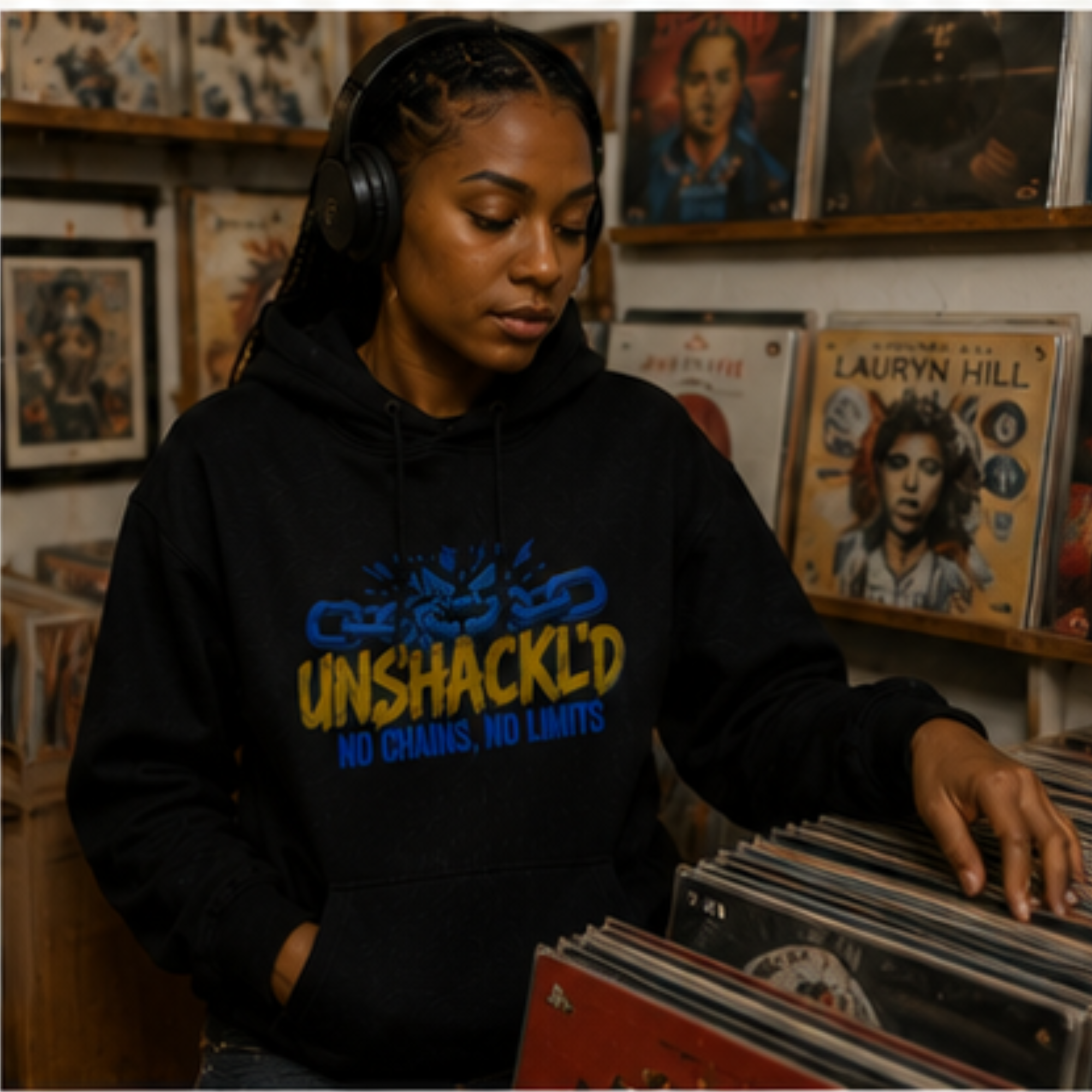 Unshackl'd Hoodie — "No Chains, No Limits" Hoodie