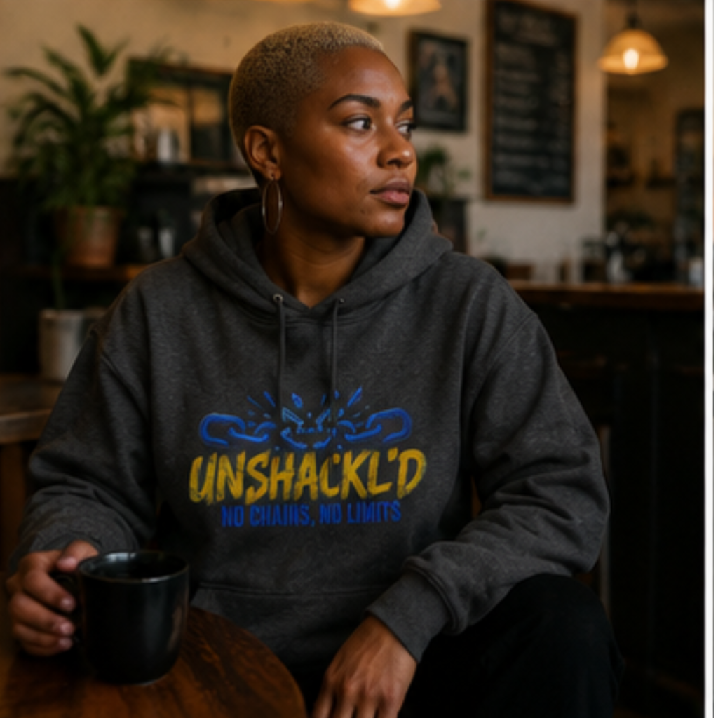 Unshackl'd Hoodie — "No Chains, No Limits" Hoodie