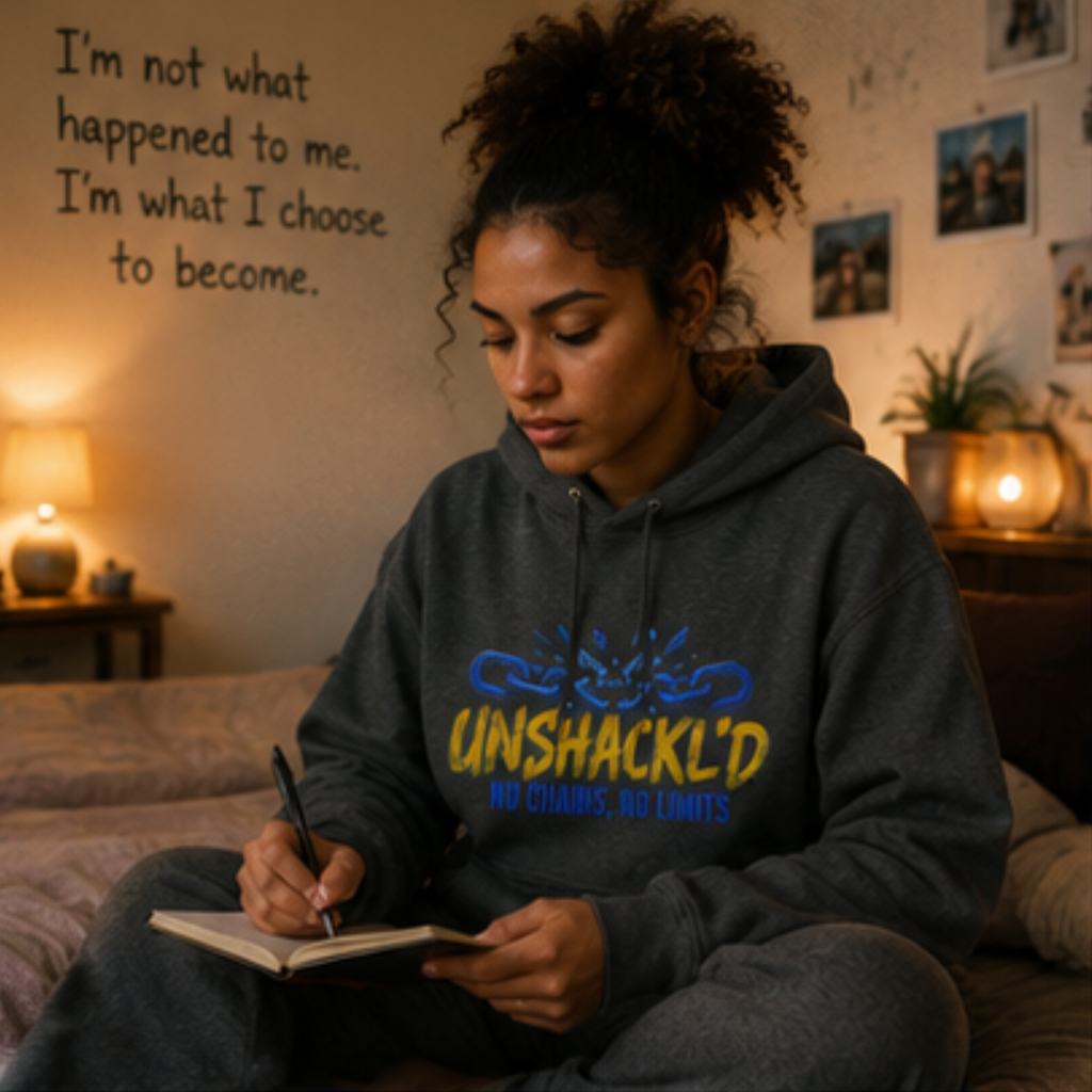Unshackl'd Hoodie — "No Chains, No Limits" Hoodie