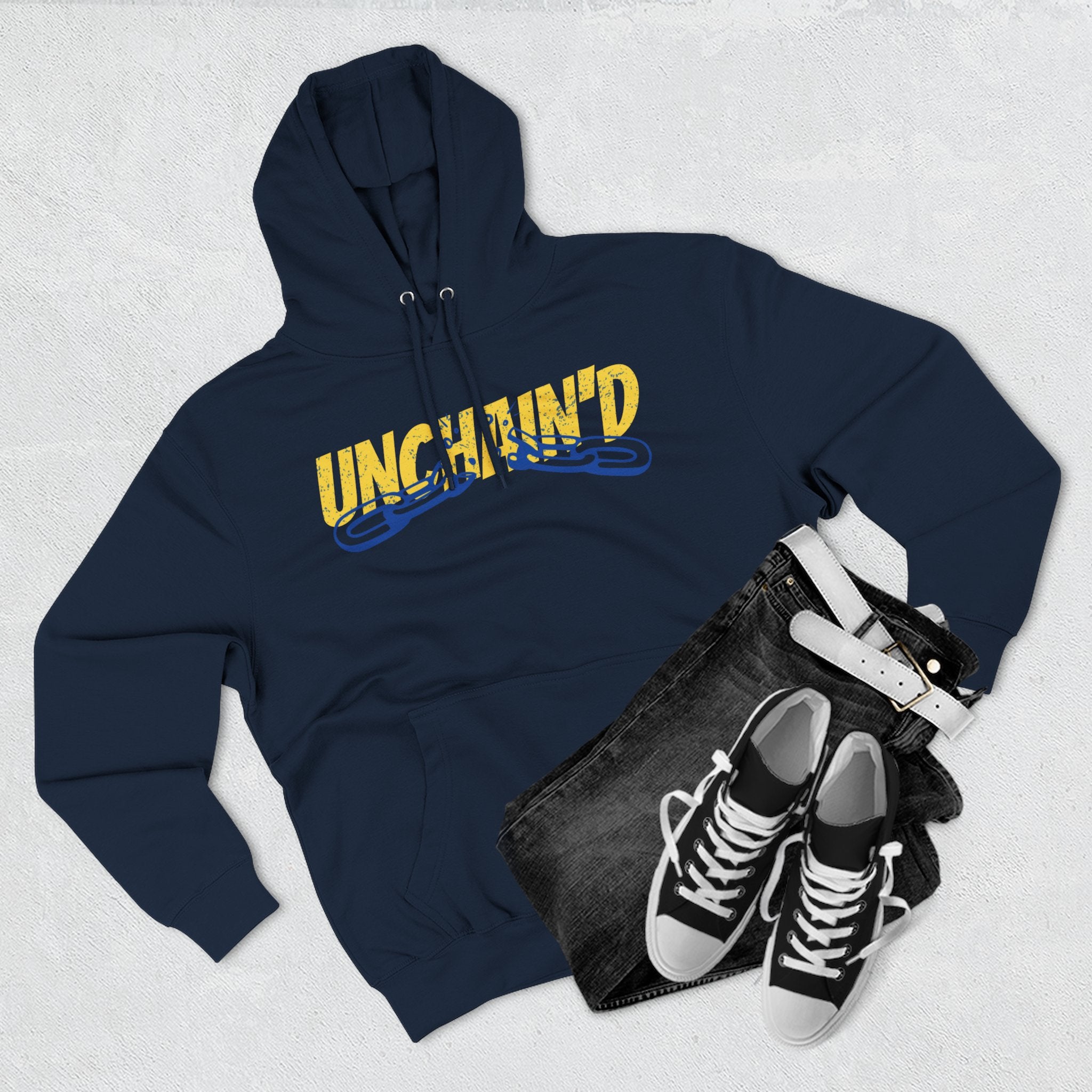 UNCHAIN'D Three Panel Fleece Hoodie