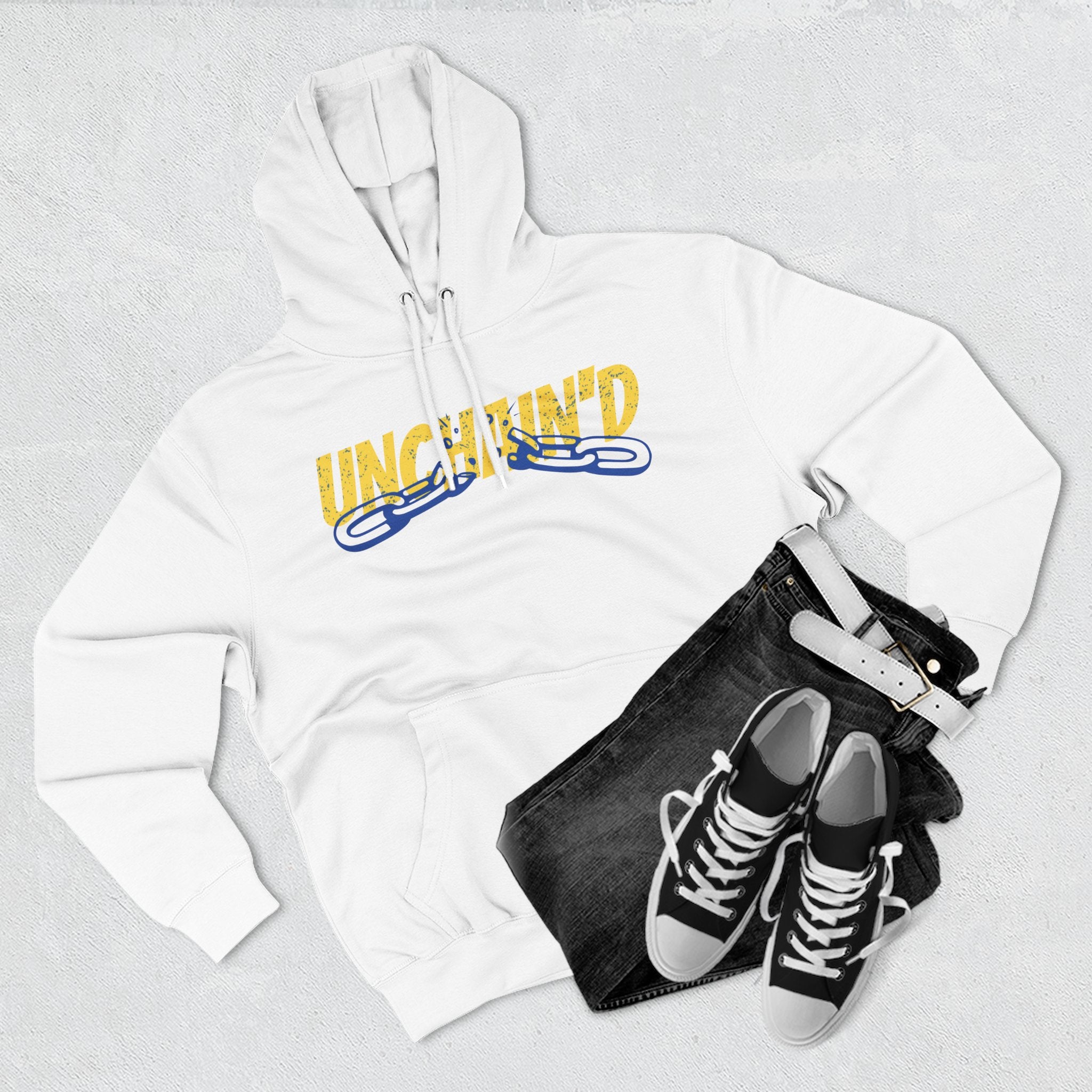 UNCHAIN'D Three Panel Fleece Hoodie